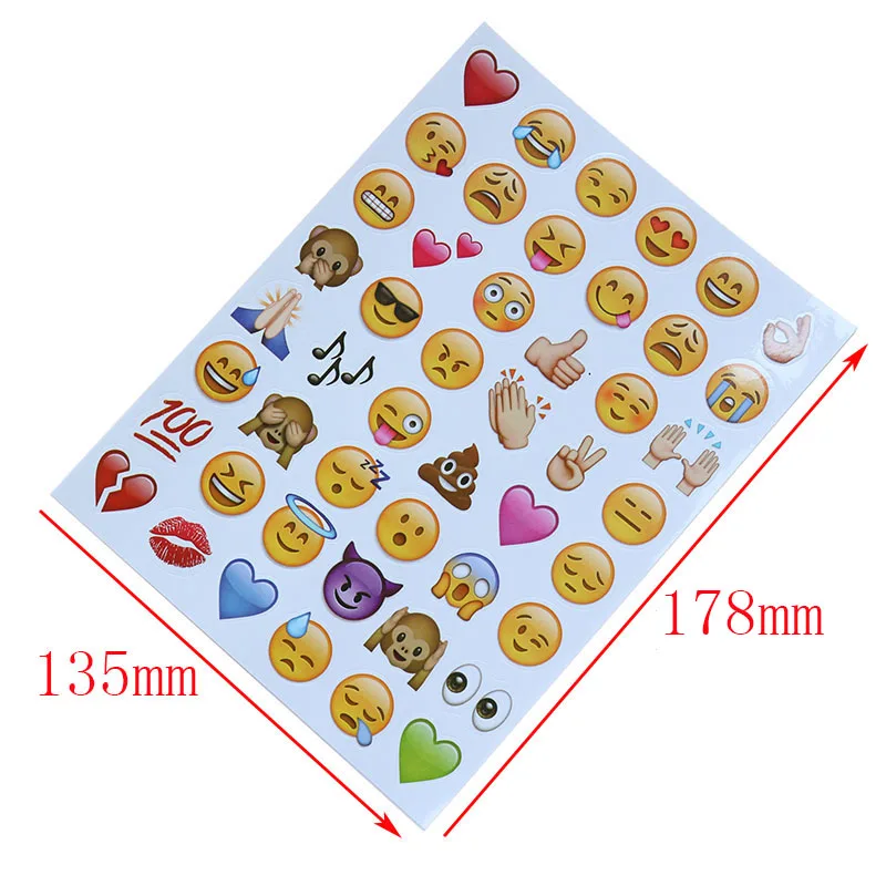 6pcs (6*48 Sticker) Anime Sticker Cartoon Expression Classic Decoration Children Toys | Игрушки и хобби