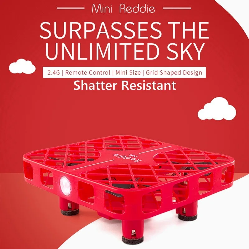 Мини Дрон ударопрочный Квадрокоптер Радиоуправляемый вертолет нано летающие