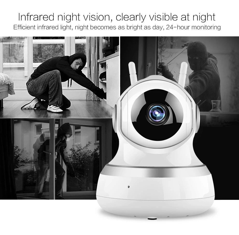 HD 720P домашняя IP камера безопасности двухсторонняя аудио беспроводная мини камера 1MP ночное видение CCTV WiFi камера детский монитор