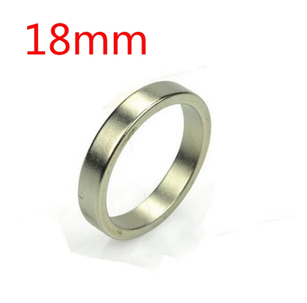 18 mm Мини алфавит Серебряный Магнитный съемник для жестких бирок для электронного отслеживания товара, волшебное кольцо Магнитная монета фокусы украшение для пальцев маг кольцо 18/19/20/21 мм - Цвет: 18 mm