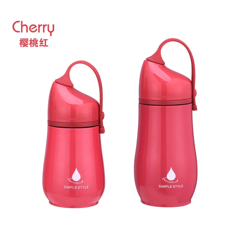 red termo cup Тыква вакуумная фляга-термос креативная портативная термобутылка из нержавеющей стали изоляционная чашка силикагель детский термос Термокружка - Цвет: red termo cup