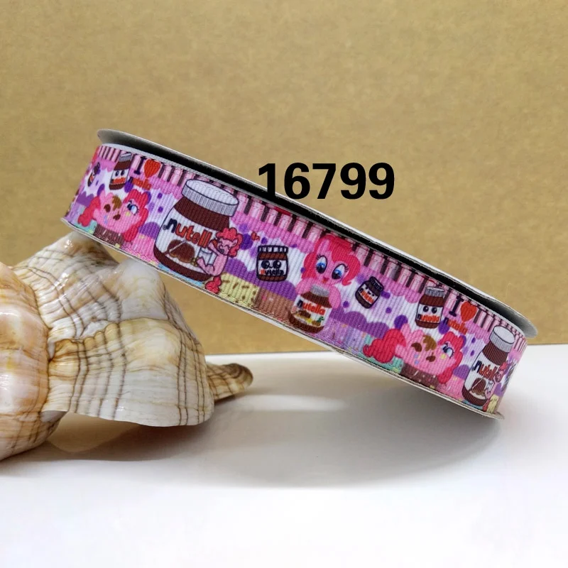 50 ярдов Ананасовый напечатанный grosgrain ленты 16273 - Цвет: 16799