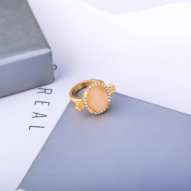 2018 лаконичное круглое ограненное Золотое кольцо Elegence темперамент простой Anillos