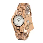 Бобо птица LO29 Для женщин Зебра деревянный Часы Роскошные Топ Брендовая Дизайнерская обувь деревянные планки кварцевый механизм час может Прямая доставка и oem