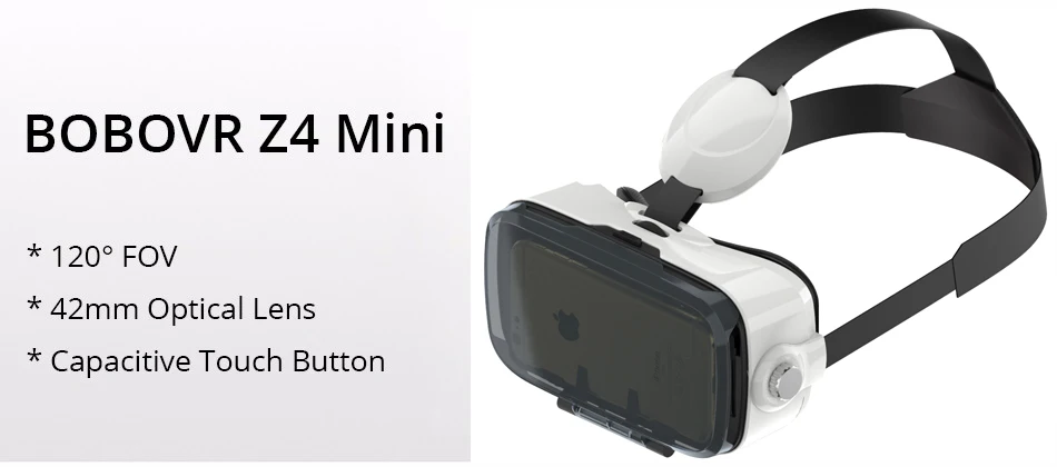 BOBOVR Z4 гарнитура Версия виртуальной реальности 3D VR очки картон bobo vr z4 для 3,5-6,0 дюйма смартфонов с эффектом погружения