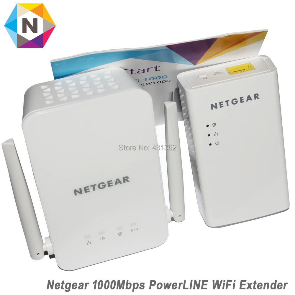 Netgear PowerLINE PLW1000 1000 Мбит/с мост 802.11B/G/N/AC WiFi расширитель ретранслятор