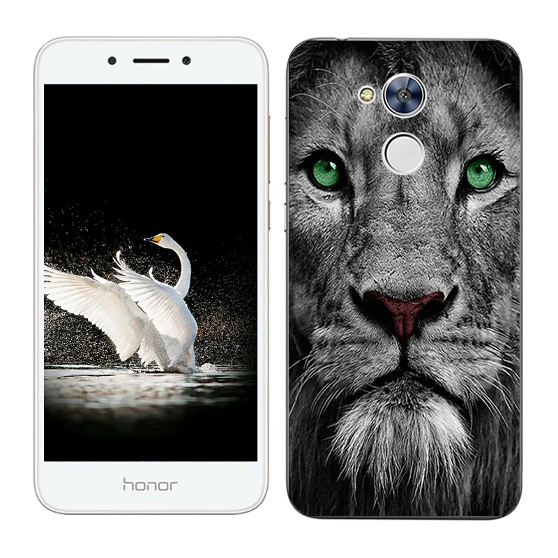 08 Мягкий силиконовый чехол для huawei Honor 8X 7C 7A Pro 6A 7X 6X 5C 9, защитный чехол для huawei Y6 4C Pro JSN-AL00 С Рисунком Тигра - Цвет: 08