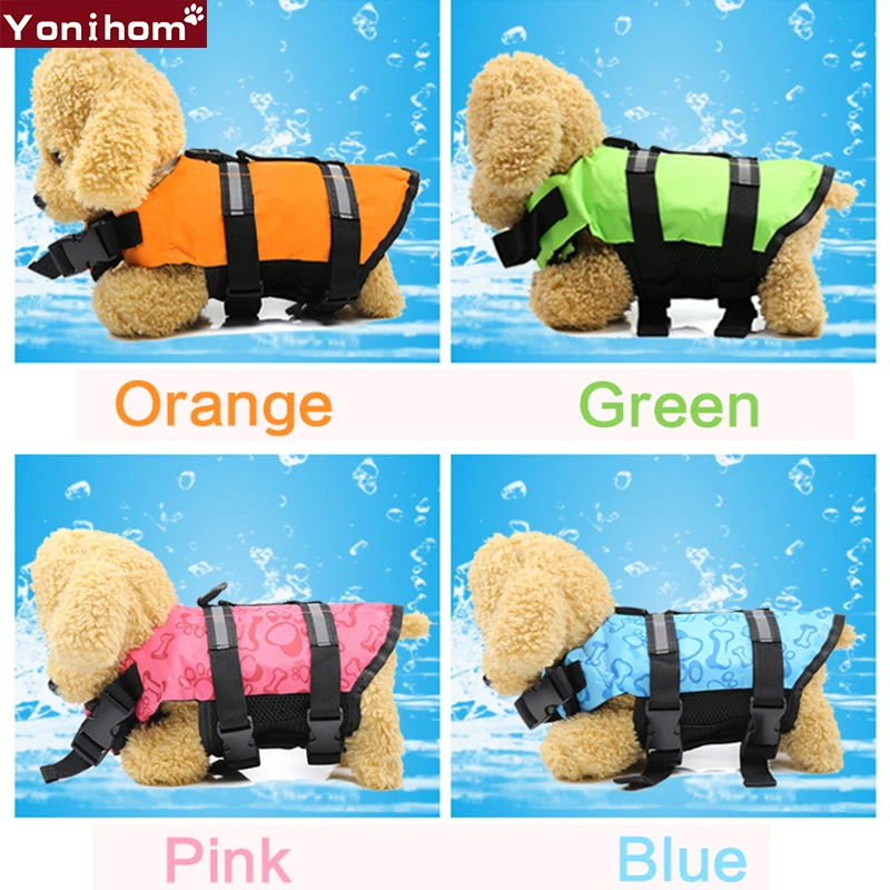 

Dog Life Jacket Safety Clothes Life Vest Puppy Rescue Swimming Wear Pets Safety Swimming Suit Safety Clothes Vest Collar Harness
