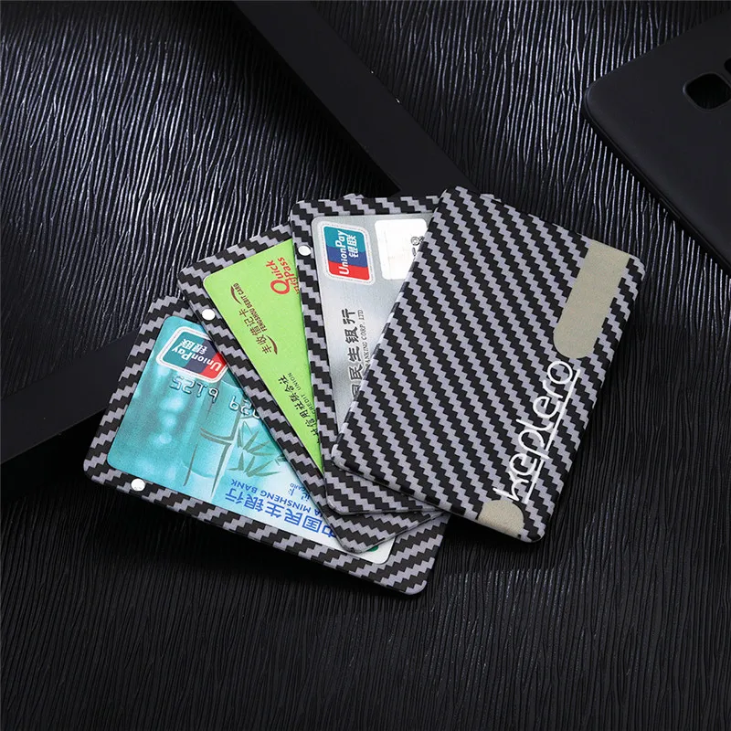 Новинка 2019 Мужская визитная Карточка RFID карбоновая волоконная карта коробка