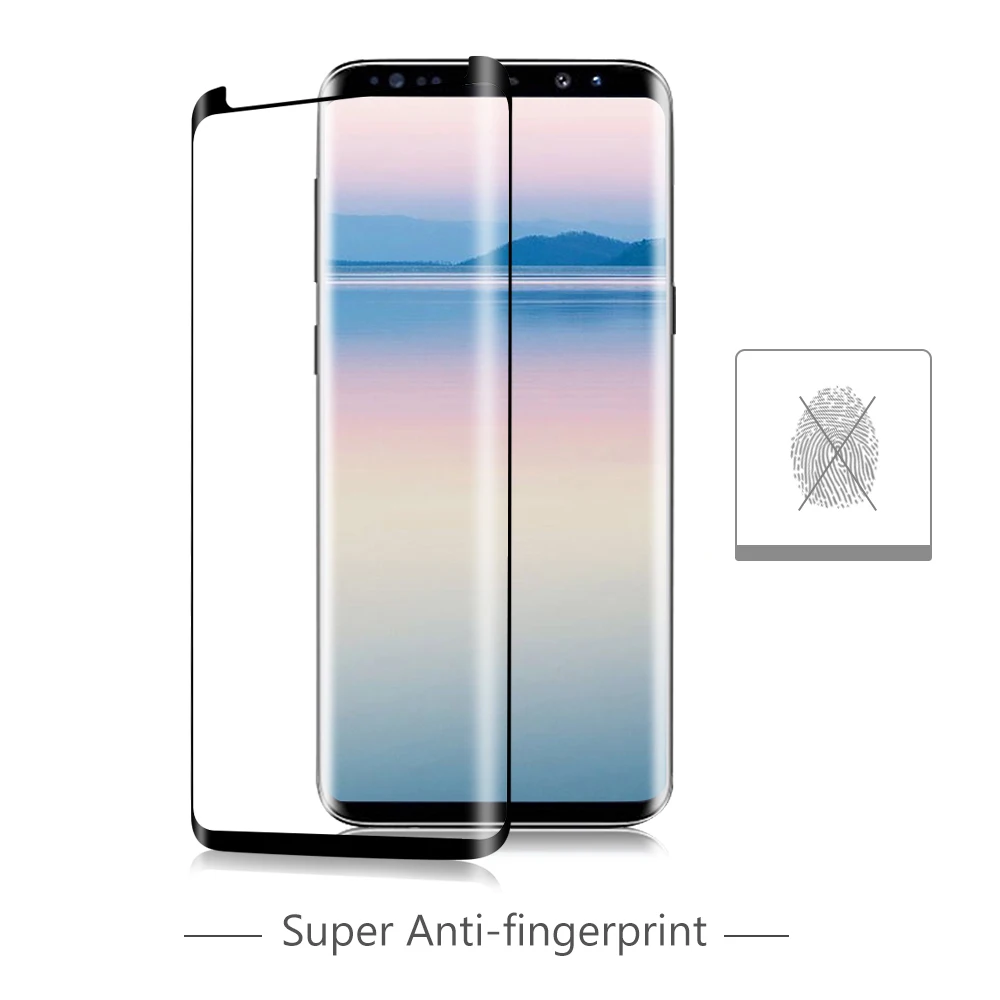 Eqvvol чехол, 3D изогнутое закаленное стекло, Защита экрана для samsung Galaxy S9 S8 Plus Note 8, полное покрытие, защитный