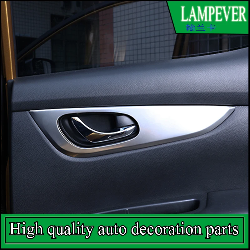 Car styling Interior Door Handle Bowl Cover Trim Decoration Frame Sticker For Nissan Qashqai 2015 2016 J11 Accessories | Автомобили и
