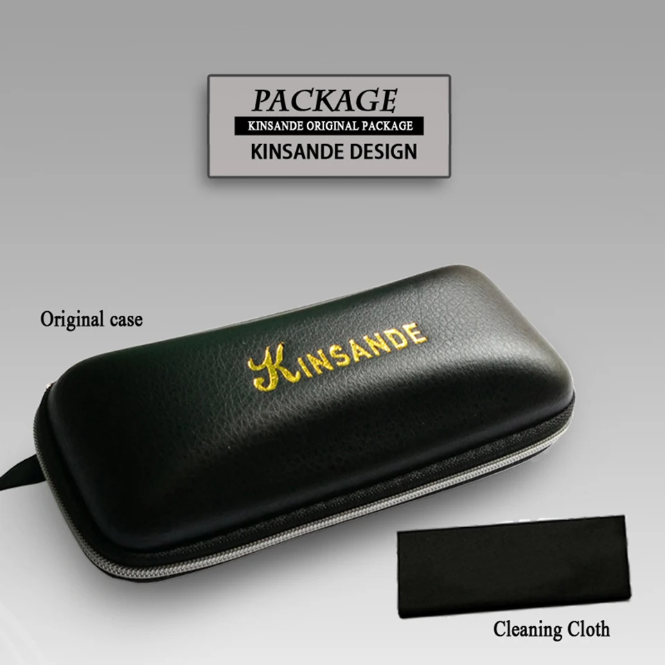 Kinsande полный обод Bamboo Солнцезащитные очки для женщин Для мужчин деревянный храм