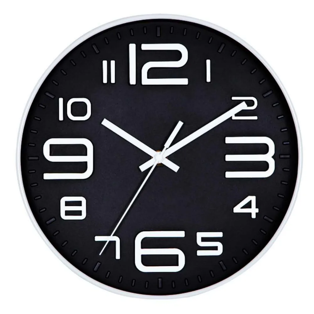 

Electronic wall clock retro style 10-inch study creative clock single-sided plastic clock