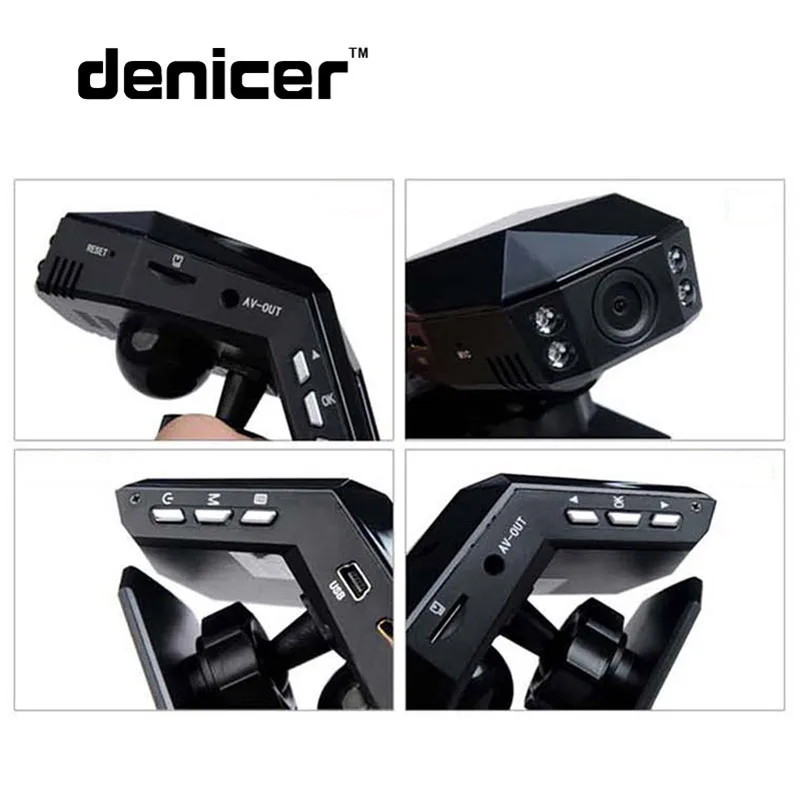 Denicer Автомобильный видеорегистратор ручная камера Full HD 1080P 30fps Dash 170 градусов