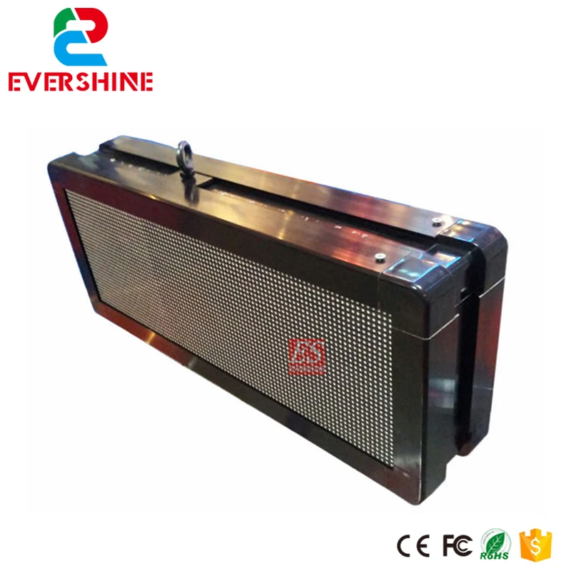 Полу-открытый P5 видео текст, изображения светодиодный знак Double Side RGB Цвет рекламы Панель с Размеры w71 x H23CM 28 дюймов x 9 дюймов