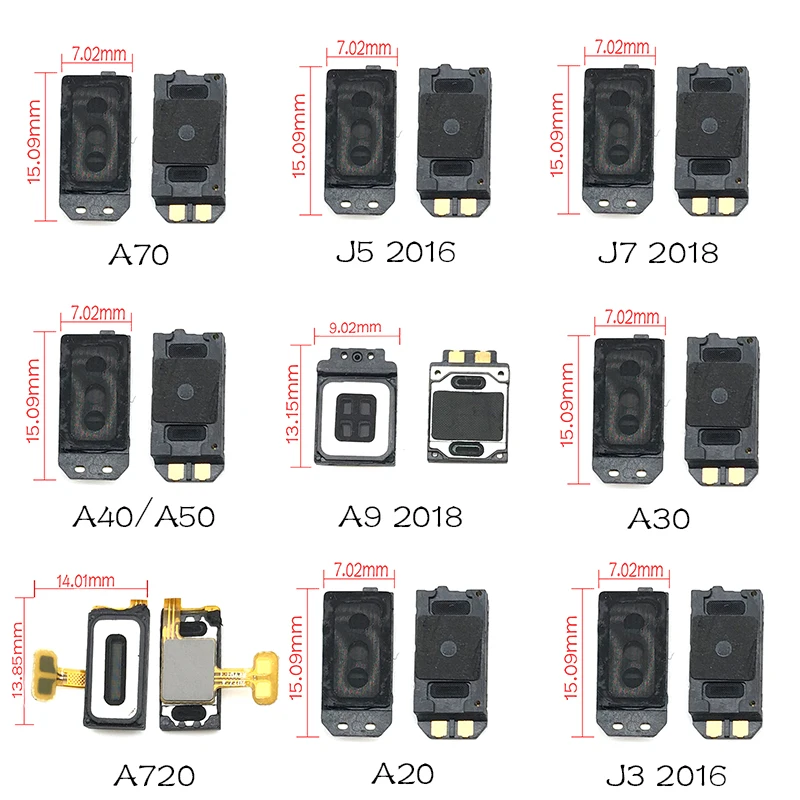 50 шт./лот для samsung A9 A8 A6 A7 J7 J6 J8 J4 2018/J3 J5 2016/A20 A30 A40 A50 A70 шлейф динамика звуковой