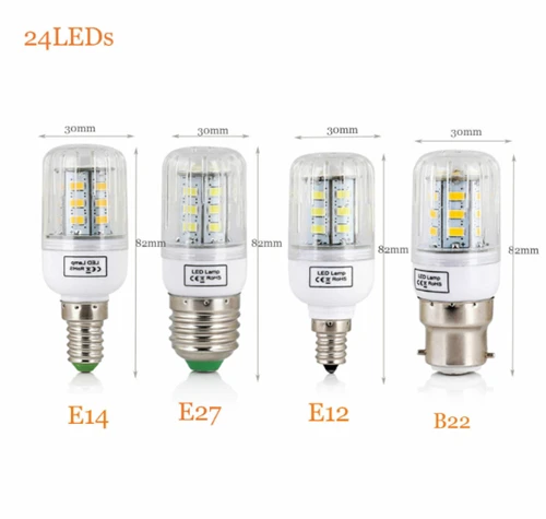 E27 E14 E12 B22 Светодиодный светильник для кукурузы 5730 SMD лампа накаливания 20 Вт 160