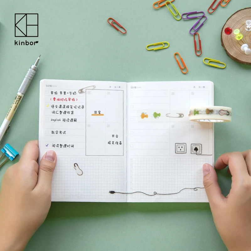 2 рулона кавайные зажимы серии бумажные васи ленты DIY милые украшения Скрапбукинг