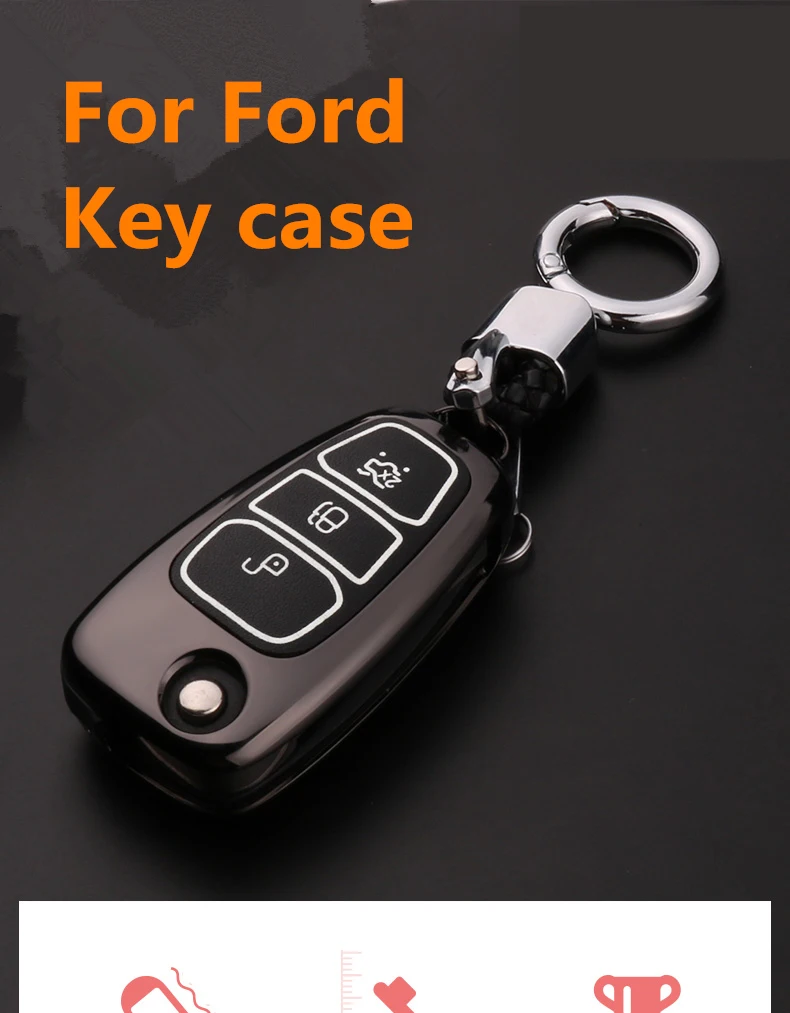 Для Ford Focus ST MK3 MK4 Fiesta ST эскорт Mondeo Everest Fusion Edge Ecosport, Kuga сплава кожаный чехол для автомобильных ключей, чехол Smart K