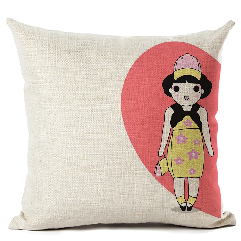 День Святого Валентина подарок для мальчиков и подушка девочки чехол из хлопка