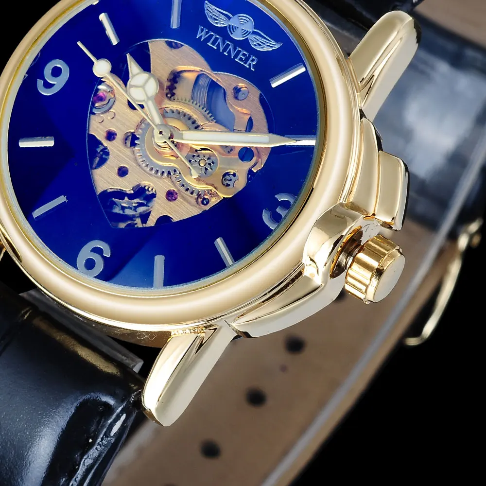 Популярный Бренд 2016 женские часы WINNER автоматические с автоподзаводом циферблат