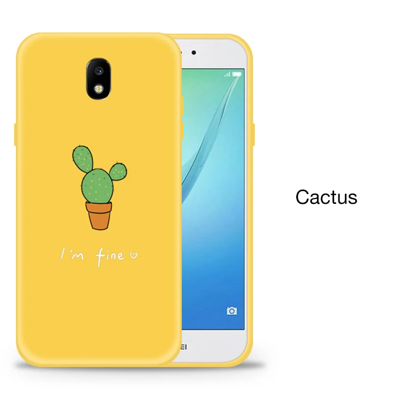 Cactus Силиконовый чехол для samsung Galaxy J8 чехол откидная крышка iphone х 3D рельеф для Galaxy J7 Pro Чехол милый для J8 бамперы - Цвет: Cactus