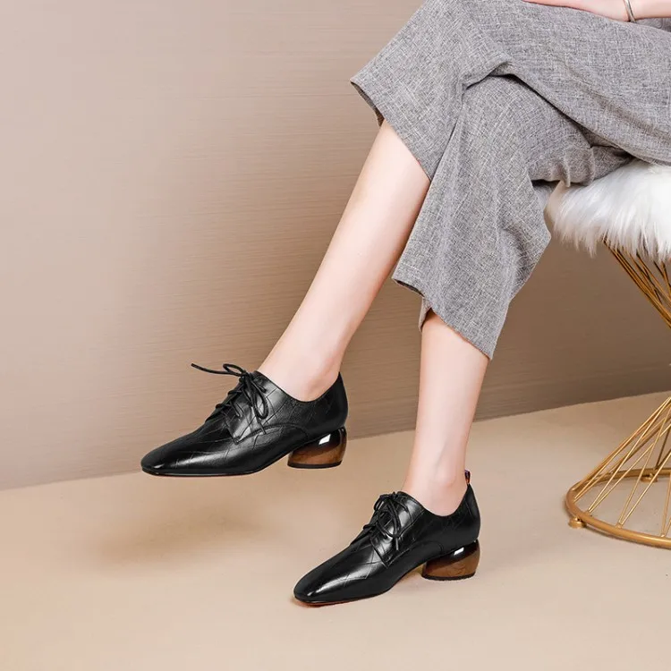 MLJUESE/женские туфли-лодочки из коровьей кожи Сезон осень-весна Женские туфли