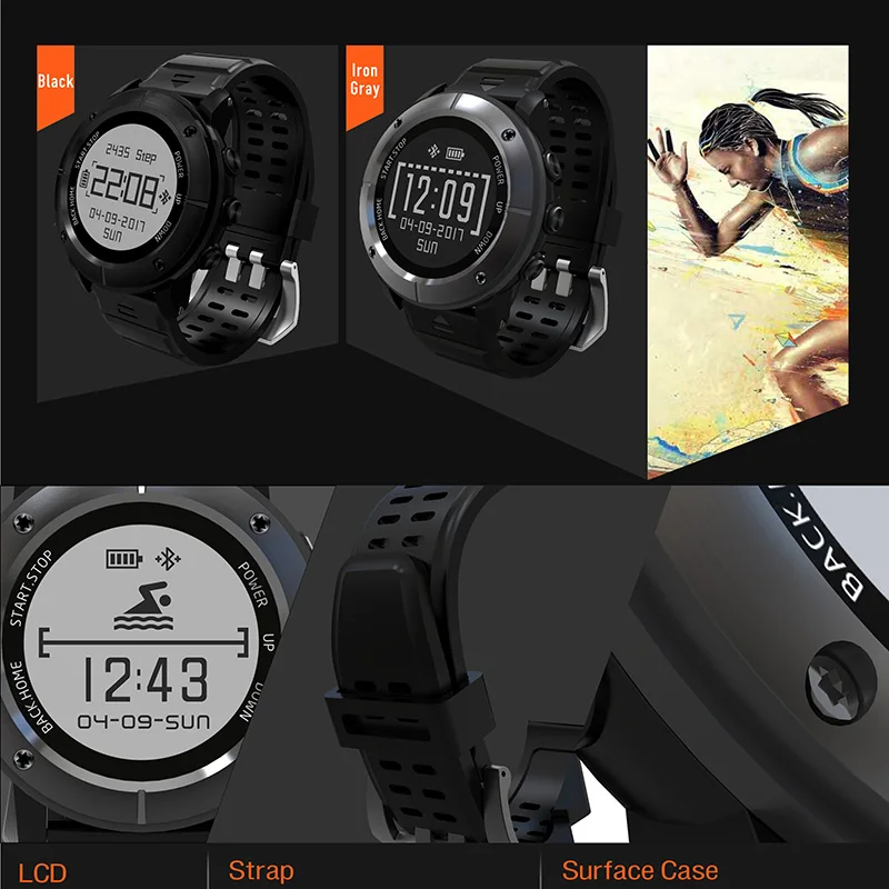 XGODY UW80 gps трекер Спорт на открытом воздухе Смарт часы для IOS Android Шагомер монитор