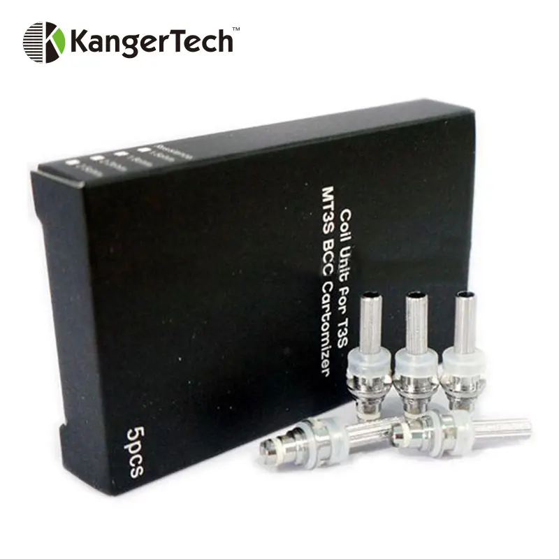 Оригинальный 5 шт. оригинальный Kangertech T3S/MT3S блок катушки для KangerTech T3S EGo/MT3S 3 мл BCC EGo