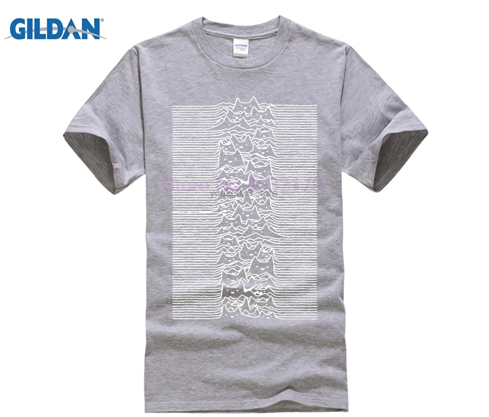 Мужские Забавные футболки Joy Division Unknown Pleasures большие размеры XXXL Hombre с круглым