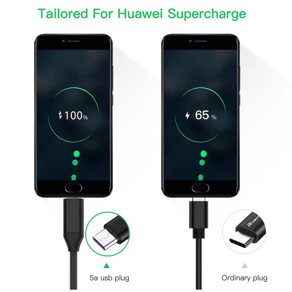 Кабель для передачи данных 5A USB Type C Huawei P10 P20 Pro 3 1 кабель быстрой зарядки и Honor V 10