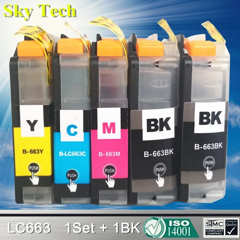 Совместимый чернильный картридж для Brother LC663 LC 663 MFC J2320 J2720. [Россия/Южная Азия/Юго