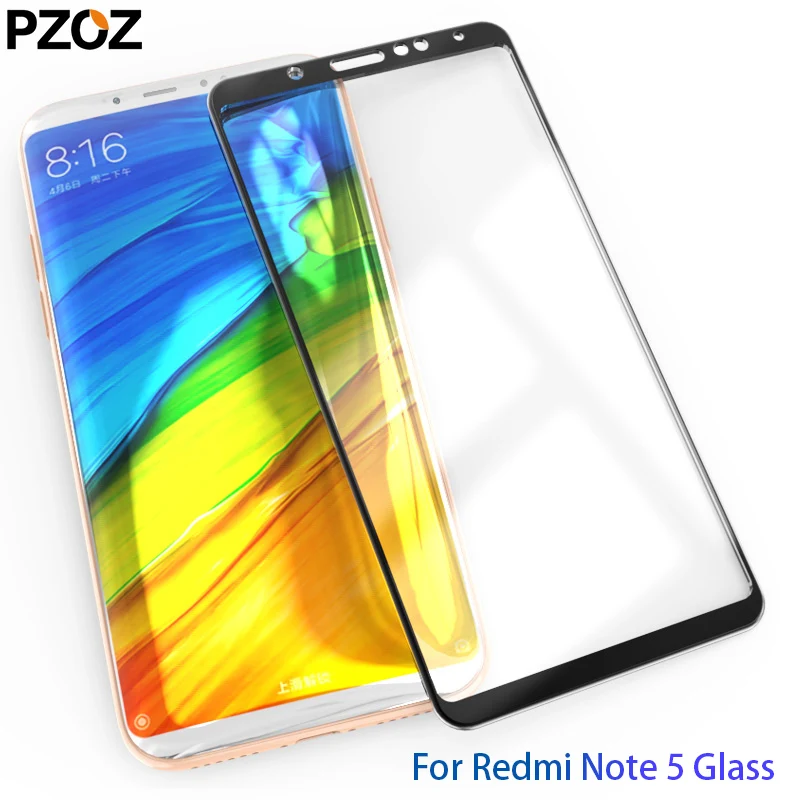 PZOZ xiaomi redmi note 5 pro, закаленное стекло, полное покрытие, защитная пленка для экрана xiomi redmi note 5 7, стеклянная пленка xaomi note5 note7