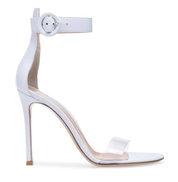 Женские босоножки на высоком каблуке прозрачные туфли лодочки модная летняя