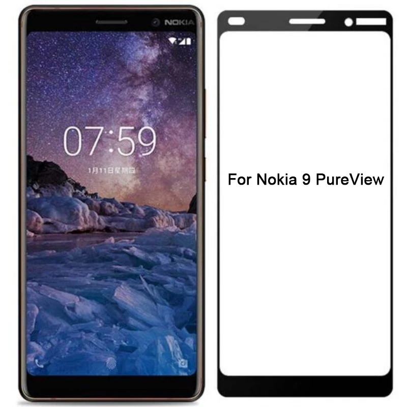 9H Защита экрана для Nokia 9 PureView 8 1 7 Plus Nokia7 Nokia7.1 Nokia8 Nokia8.1 Nokia9 7plus plus HD закаленное
