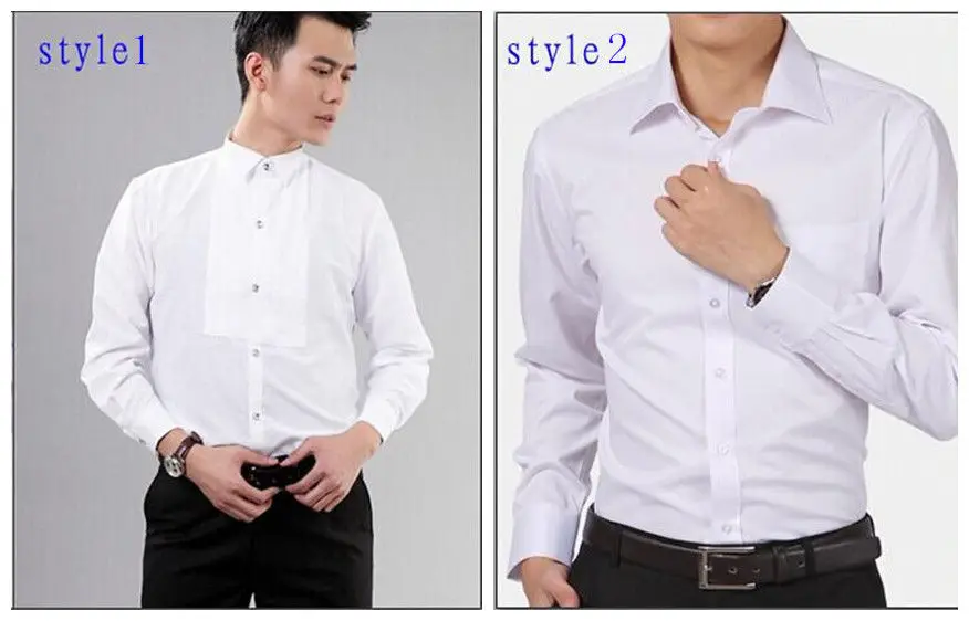 2019 New Arrival two styles wedding tuxedos white Men's shirt Groom Suits Tuxedos in stock mens stage wear | Мужская одежда