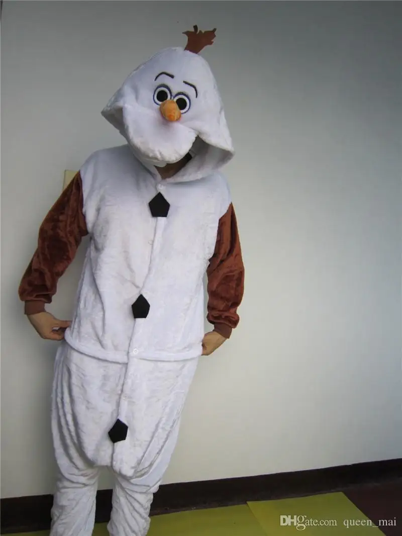 Olaf Snowbaby/костюм для Хэллоуина для женщин и мужчин, вечерние, косплей, снеговик Олаф, комбинезон-Пижама, пижама с рисунком Эльзы и Анны, пижама с животными