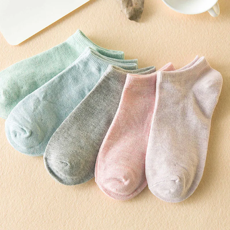 Носки короткие женские 1 пара повседневные милые дышащие хлопковые карамельных