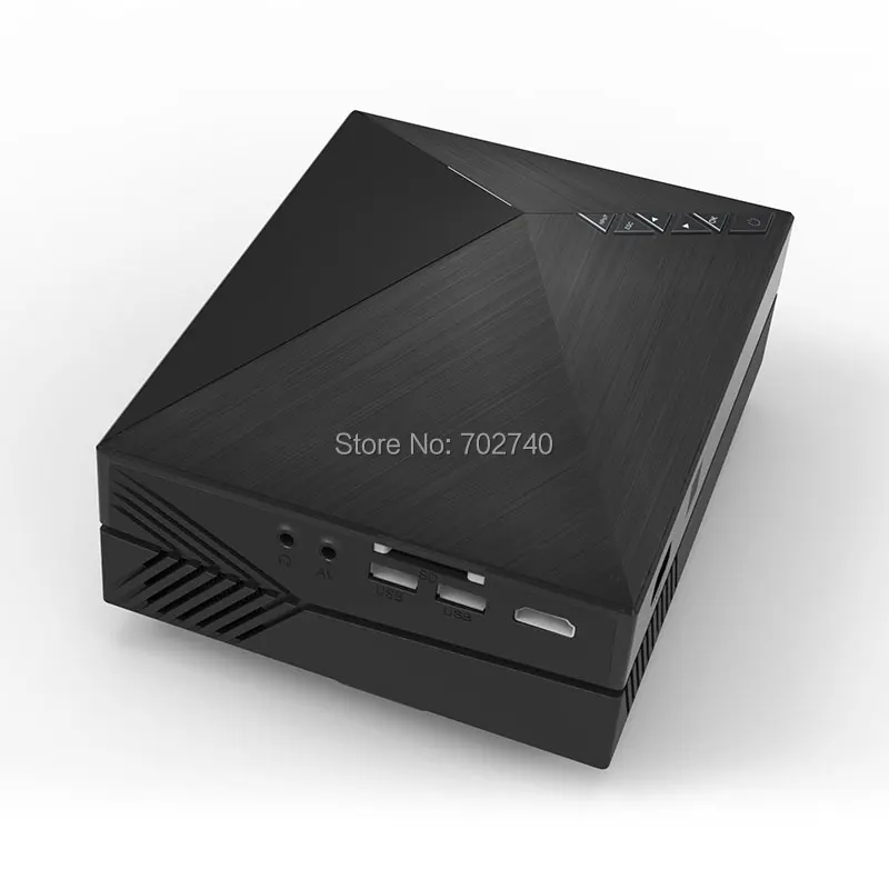 2017 Новый GM60 1000 люмен Мини СВЕТОДИОДНЫЙ Проектор HDMI AV SD USB Видеоигры Кино