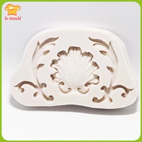 lxyy new baroque style cake decoration turned sugar silicone mold pattern mould