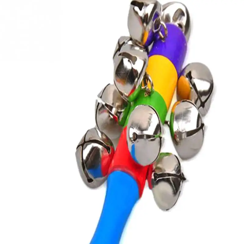 Красочные Радуга ручной душ палочка с колокольчиком деревянная музыкальная