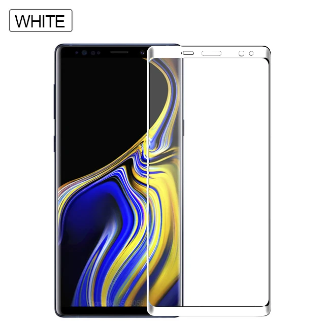 White 10D Защитное стекло для samsung Galaxy Note 9 N960 SM-N960F закаленное стекло на Sumsung Sansung Glaxy Note9 чехол Sklo 6,4'' - Цвет: White