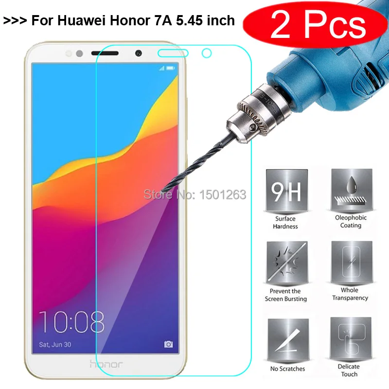 Шт. 2 шт. закаленное стекло для huawei Honor 7A DUA L22 5 45 &quotРусская версия Защита экрана 7 A