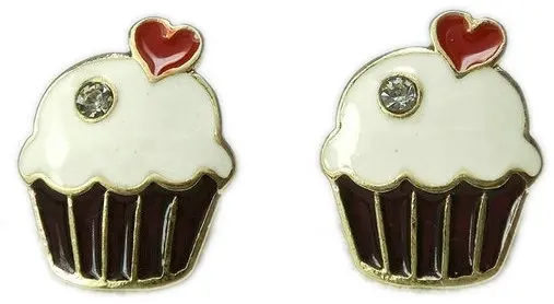 Модные серьги гвоздики в виде торта на день рождения|earrings emerald|food presentationsearring pendant |