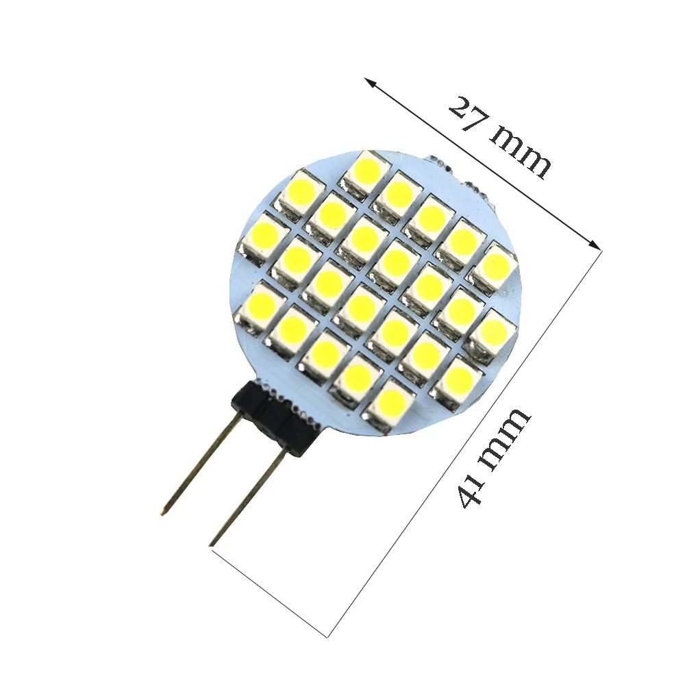 G4 Базовая Светодиодная лампа 24 5050 SMD светодиодный светильник Кукуруза DC12V Vifat