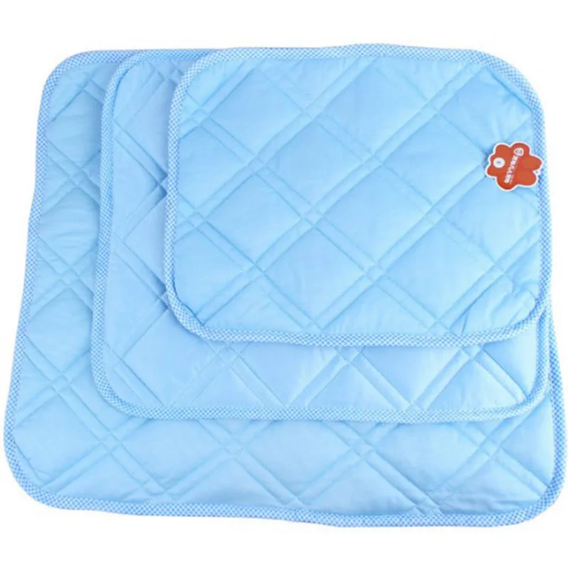 silk Blue color Летняя классная собачья Подушка ледяной шелк физический охлаждающий кот собака охлаждающий коврик одеяло собачья Лежанка охлаждающий коврик для домашних животных коврик - Цвет: silk Blue color
