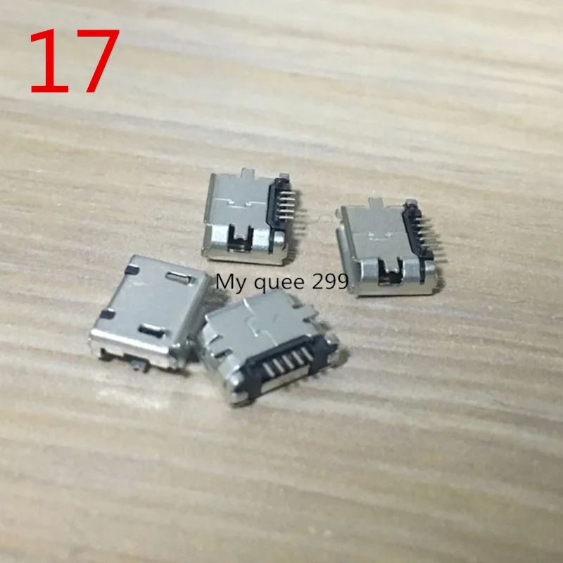 17 10PCS 24 models Micro usb connector Very common charging port for Lenovo Huawei ZTE Huawei and other brand mobile,tablet GPS - Color: 17 10PCS