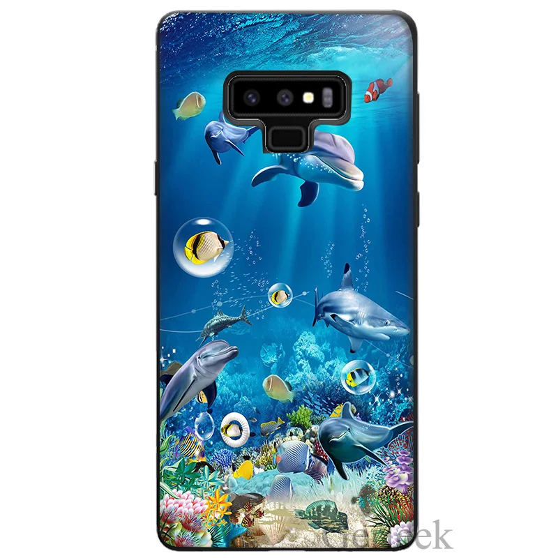 Чехол для телефона Ocean Dolphin Dance And Jumping Galaxy A5 A6 Plus 2017 A8 2018 Note 8 9 | Мобильные телефоны и