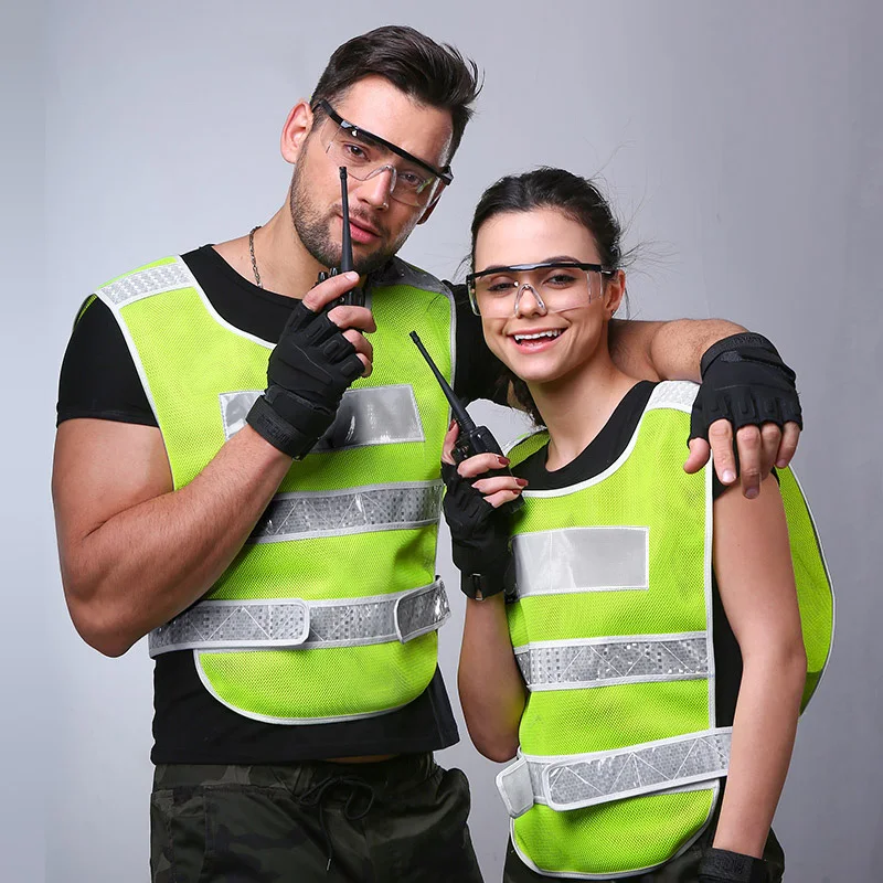 Защитный жилет с логотипом Hi Vis желтый светоотражающий | Безопасность и защита