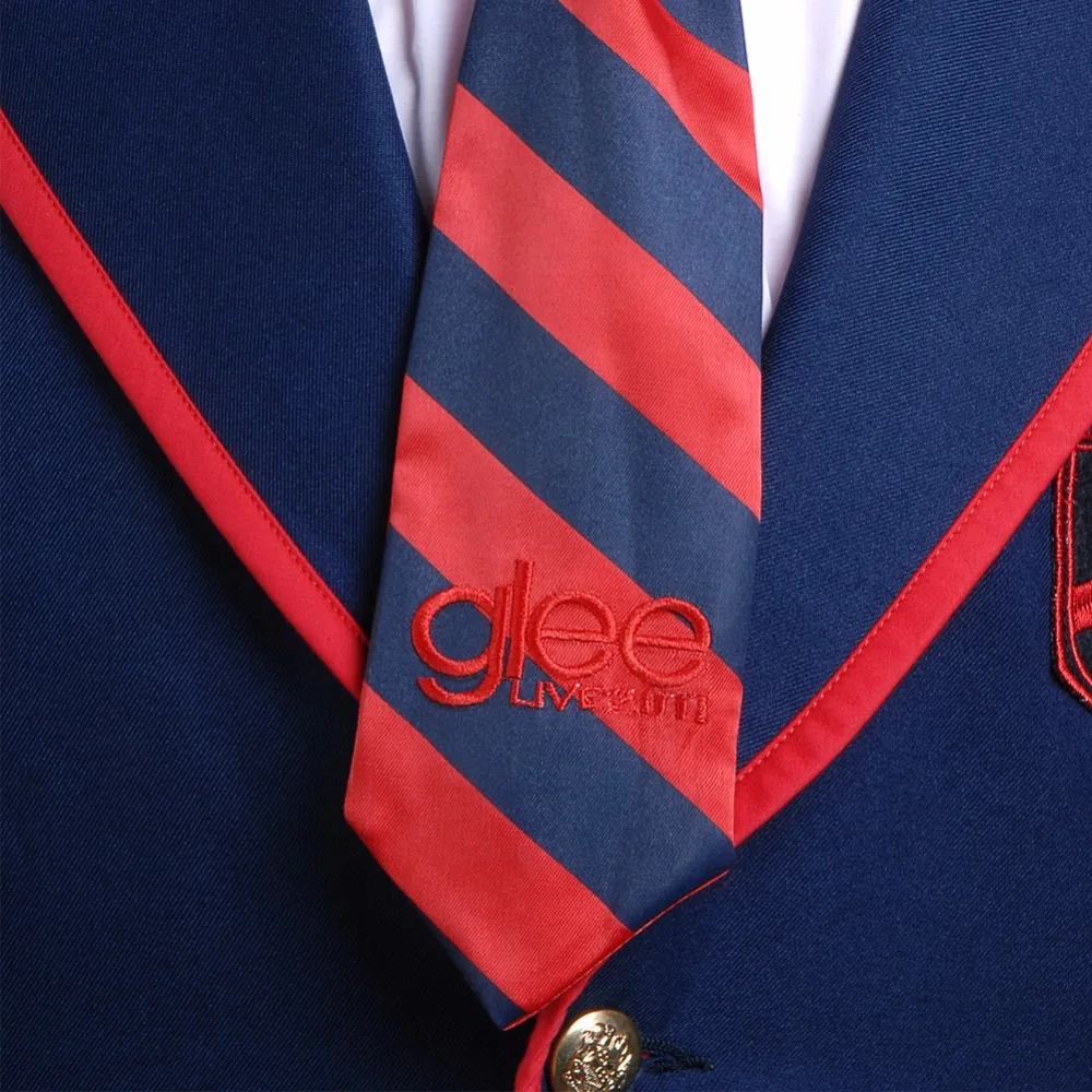 Glee Косплей Костюм Blaine Anderson темно-синий школьная форма костюм для женщин рождественские подарки для девушек
